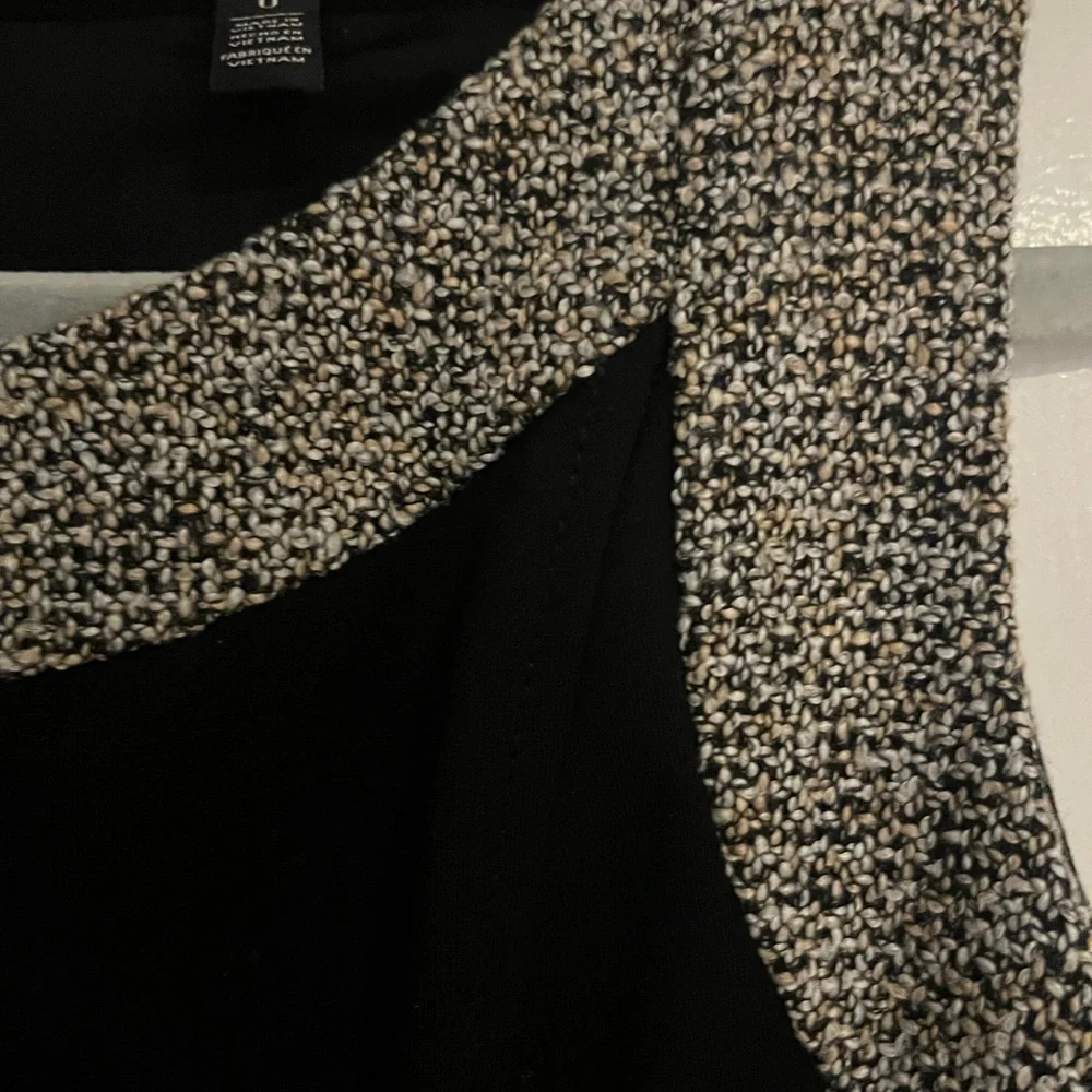 WHITE HOUSE BLACK MARKET MIDI BLACK DRESS - Picture 5 of 9